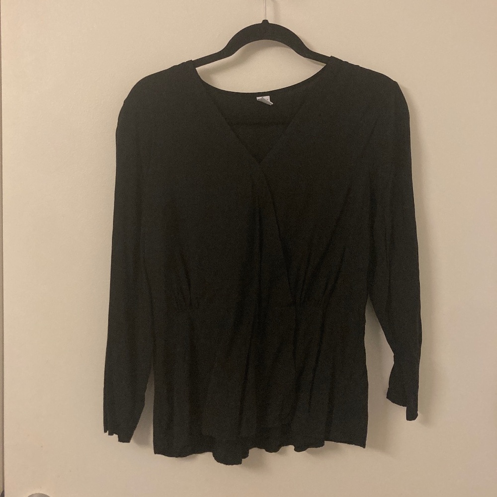 Black Peplum Blouse